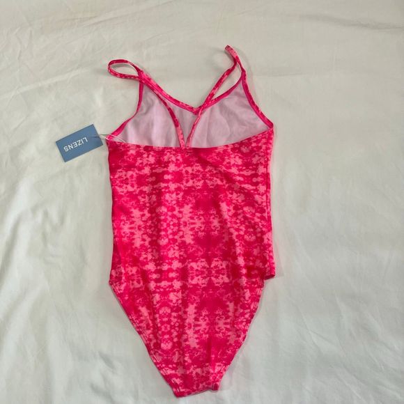 Girls Pink Tie Dye One Piece Swimsuit NWT - Picture 8 of 10